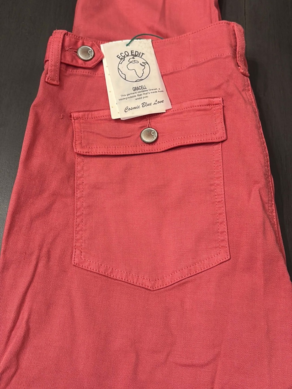 New Cosmic Blue Love Vintage Rose pants 32